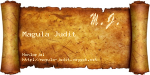 Magula Judit névjegykártya